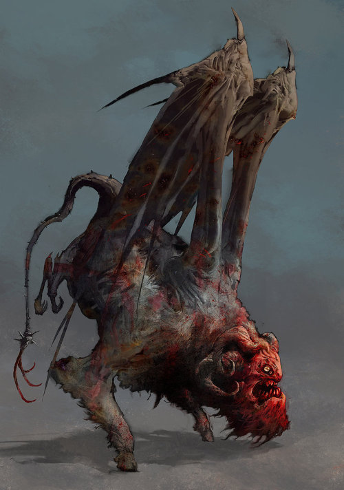 pixelated-nightmares: The Jersey Devil by cobaltplasma