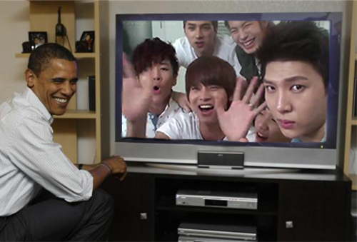 blunchbox:  obama watches……. VIXX MTVDIARIES TOOOOOOO!!!!!!!! WHAT A FAN BOY!