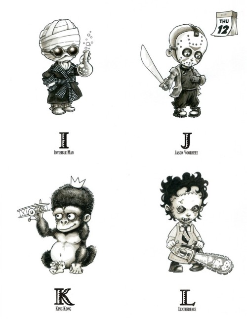 untipoilustrado:Tiny creatures alphabet. An Artbook with the most abominable and cute creaturesfro