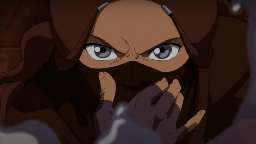 Katara screencap redraw from The Southern Raiders! wear your mask. (twitter link)
