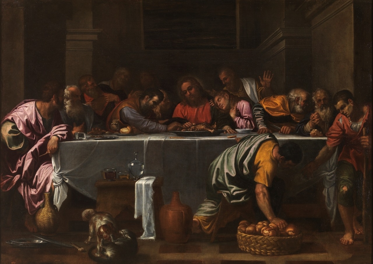 Agostino Carracci (Italian, 1557-1602), The Last Supper, 1593-94. Oil on canvas,