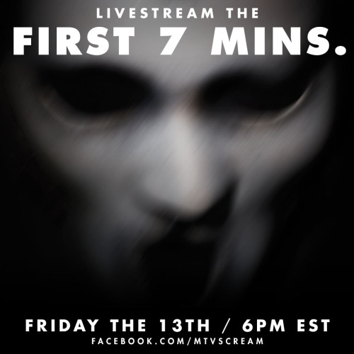 mtvscream:  Are you ready to watch the first 7 minutes of MTVScream Season 2? Tomorrow’s going to be KILLER.