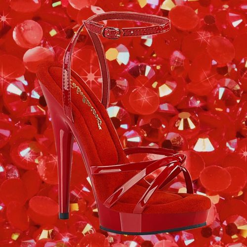 A candy coated dream w/ Sultry-638 ♥️. These 6” heel 1” platform wrap around knotted sandal stunners
