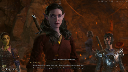 Silaestra is my newest Baldur’s Gate 3 character. She’s a noble High Elf Bladesinge