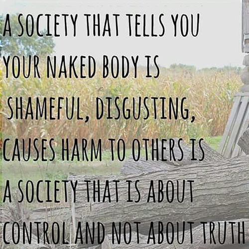 benudetoday:Naked is not shamefulYour naked body is not shameful at all bit.ly/1F5JuTTBeing m