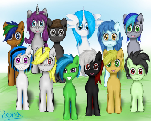 renaphin:  THANKS FOR….. my glorious 30 FOLLOWERS!! I love every single one of you! :) Featured here (from the left to the right) : -  Flying Chemistry  -  Thunder Bow  -  Dust Blink  -  Lionheart -  LDW  -  Aurora (such a beautiful mare!) - 
