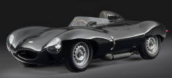 carsthatnevermadeitetc:  Jaguar D-Type Sports-Racing, 1955. Chassis no. XKD 509 is the first production D-type and will be presented at the Concours of Elegance in September