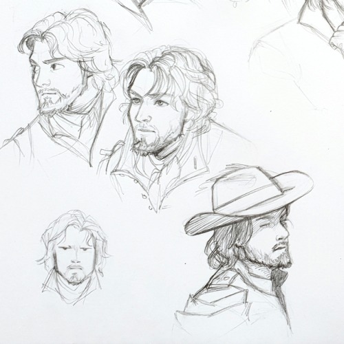 taratjah:  Musketeers doodles!  Patreon | porn pictures