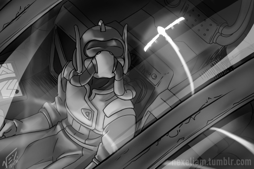 nexeliam:Here is one of the illustration I drew for the 14th chapter of  Bumblesaur’s fanfic :  The 