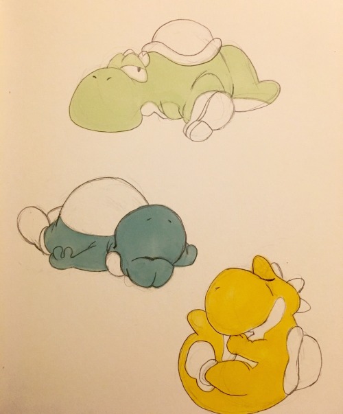 reginalddubois:  Sleepy Yoshis 