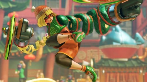 kingofe3:The fighting noodle girl Min Min revealed for ARMS! ARMS also launches on the Nintendo Switch June 16th!