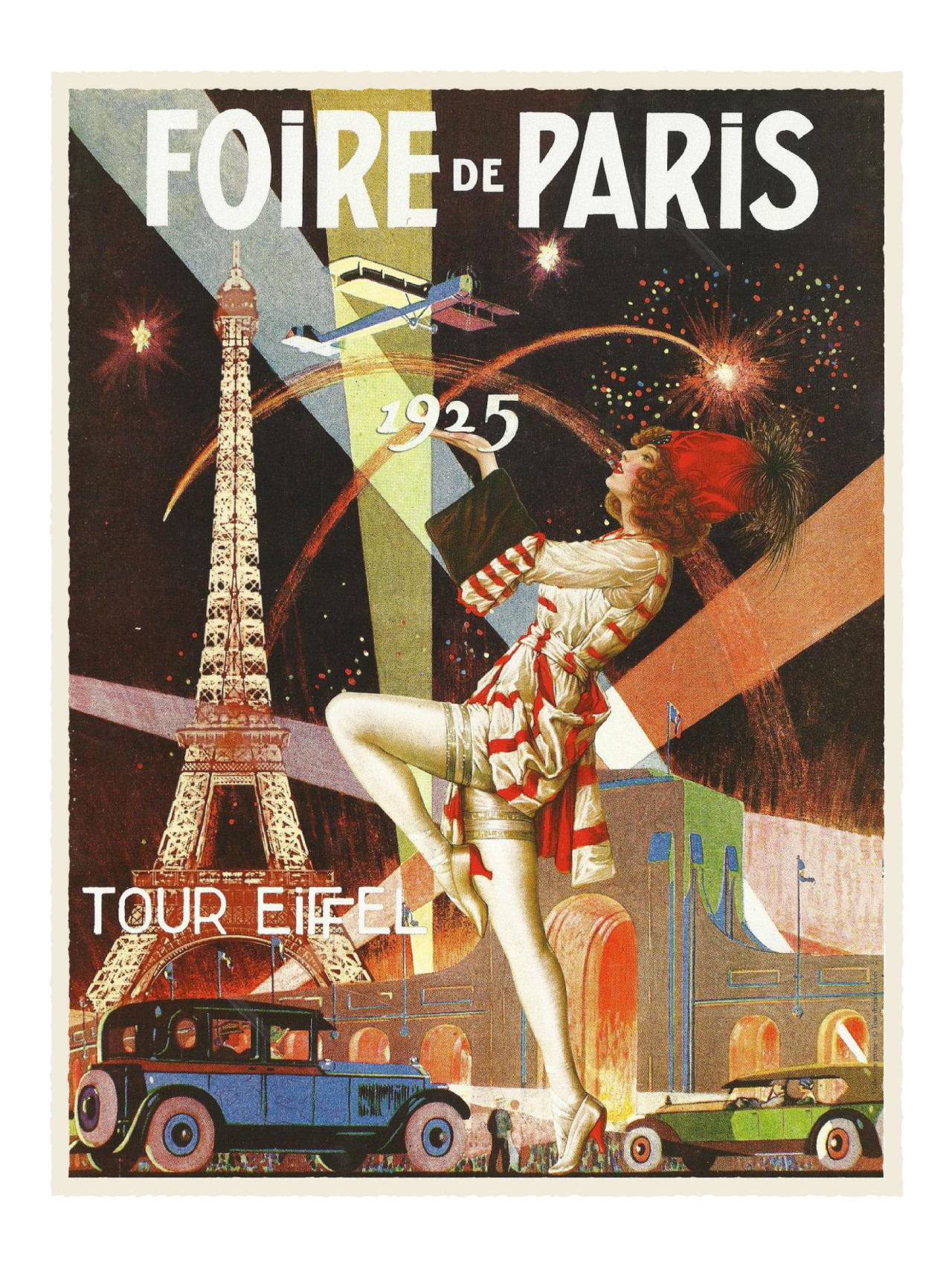 Vintage Art Findings — French Vintage Art Deco Poster Print From The