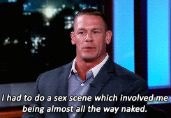 fabj0hn: John Cena talking about using a stunt penis in Trainwreck.