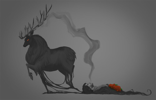 jentobox: Hannibal the TV show fanart that I made. Because it is literally my favorite show right no