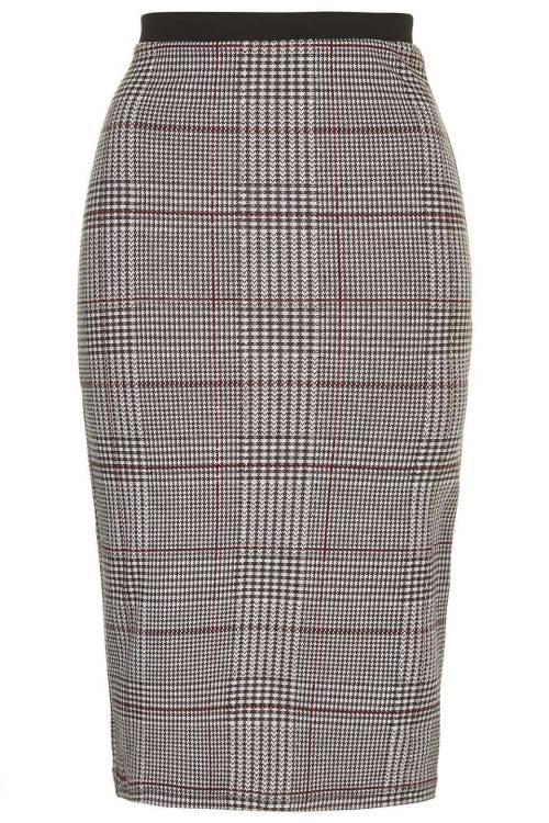 Prince Of Wales Checked Tube Skirt