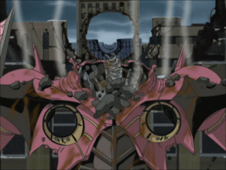 mecha-gifs:  Finishing Move Friday: Big O - Point Blank O Thunder