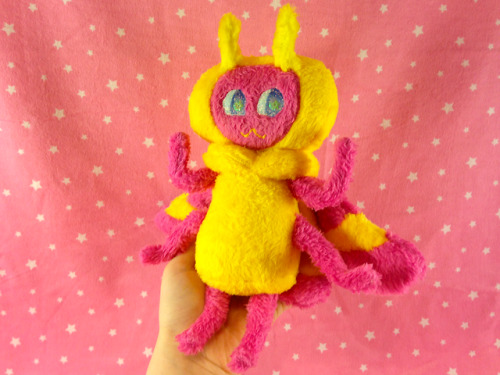 i just realized i never posted any pictures of this plush here! i made a moth girl inspired by rosy 