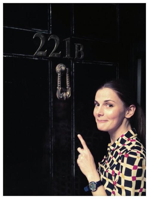 Louise Brealey at 221B; Rupert Graves, Louise Brealey, Amanda Abbington, and Una Stubbs for Sherlock