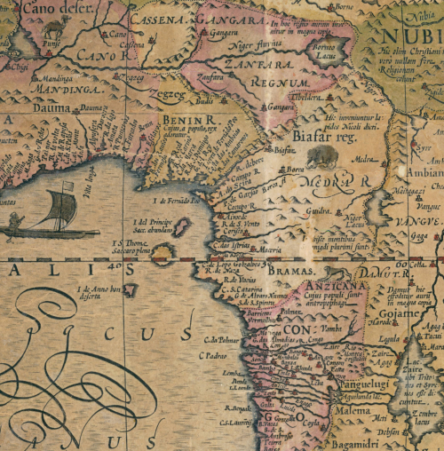 #MonsterMondayOur monsters today come from a 1619 map of Africa. It was made by Jodocus Hondius, and