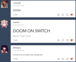 kanyecolle: DOOM ON NINTENDO SWITCH PORTABLE