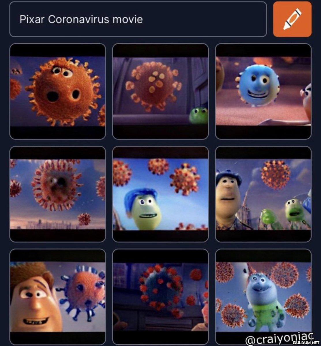 Pixar Coronavirus movie &...