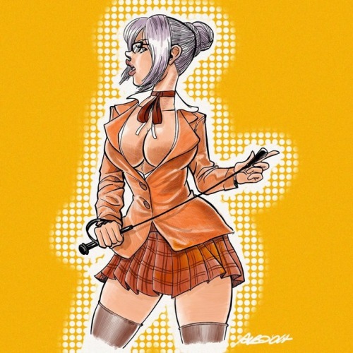 alboart:Another test with Procreate on iPad Pro: Meiko Shiraki from Prison School! #meikoshiraki #pr