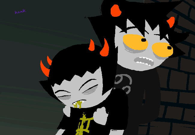 terezidactyl: Look at the terrified expression on Karkat’s face and tell me he’s an assh