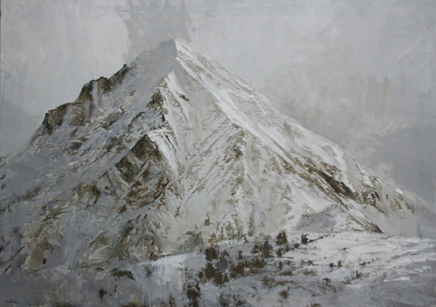 those:  Calo Carratalá. Top: Monte Bianco. Oleo sobre lienzo. 114x162cm. Original
