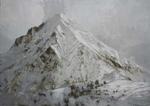 those:  Calo Carratalá. Top: Monte Bianco. Oleo sobre lienzo. 114x162cm. Original Post 