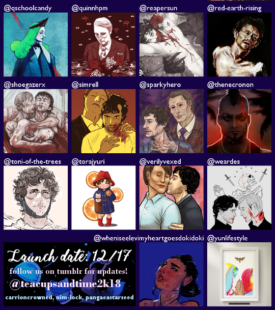 teacupsandtime2k18: Are you ready to eat a calendar?  Because 42 delicious artists