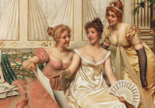 simena: FRÉDÉRIC SOULACROIX - The three connoisseurs (detail)