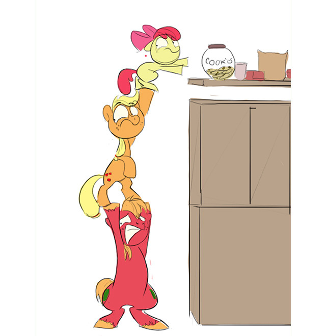 askfluttershine:  nuksponyart:  That’s what siblings are for  COOKIES!  x3!
