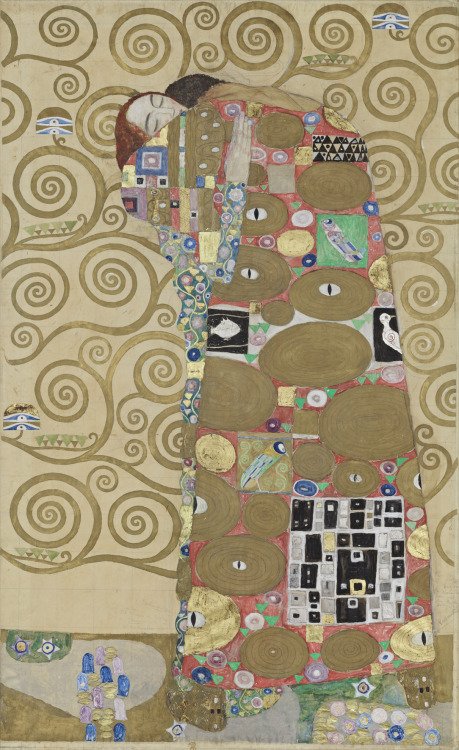 arsvitaest:  “Fulfillment”, design for the mosaic friezes of Stoclet Palace’s Dining Room Author: Gustav Klimt (Austrian, 1862-1918)Location: Museum für angewandte Kunst | MAK, ViennaHigh resolution images 