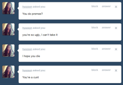 skate-high:  tumblr user hyazayn does not realize i have a fake anonymous button tumblr user skate-high laughs hysterically   I want that fake anon button.