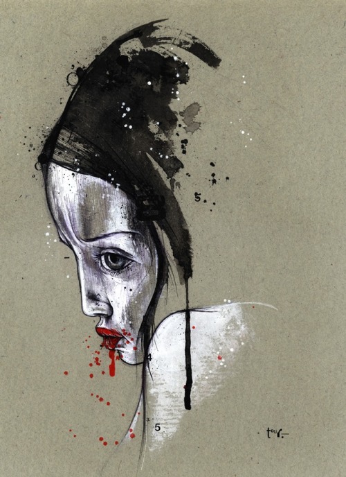 Woman art siluette. Illustration