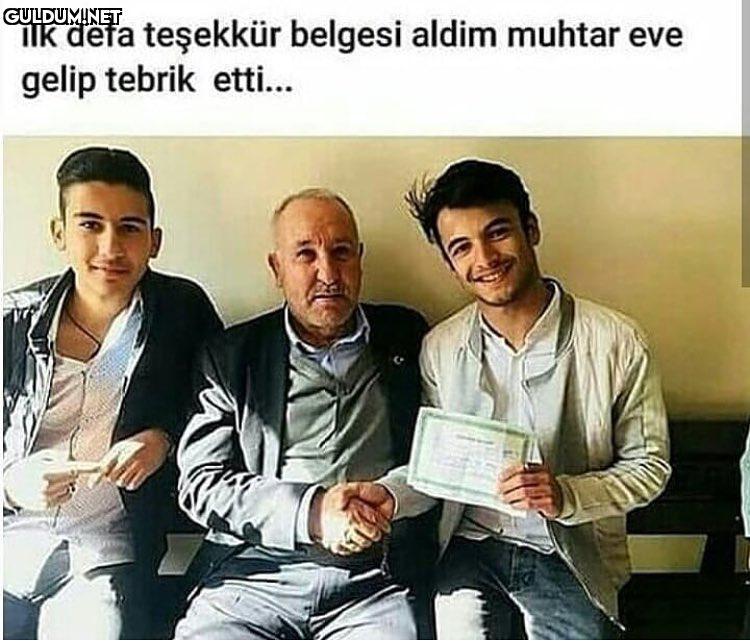 ilk defa teşekkür belgesi...