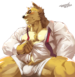 tamazukiakiyama:  I think he may be up to something…Soft shaded Piece for Milo KuroshiroI like how it turned out