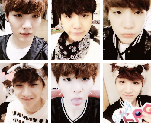 taenggyu:  Suga + selcas // requested by wu-fan 