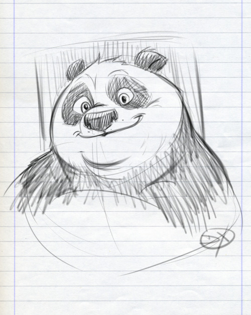 XXX xmasterdelux:    Sketch Pooh - Kung fu Panda photo