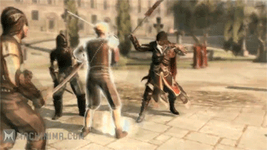 yamsinacan:  kixiii: Ezio + The Broom of Doom (x)  #THATS WHERE YOU GOT THE BROOM
