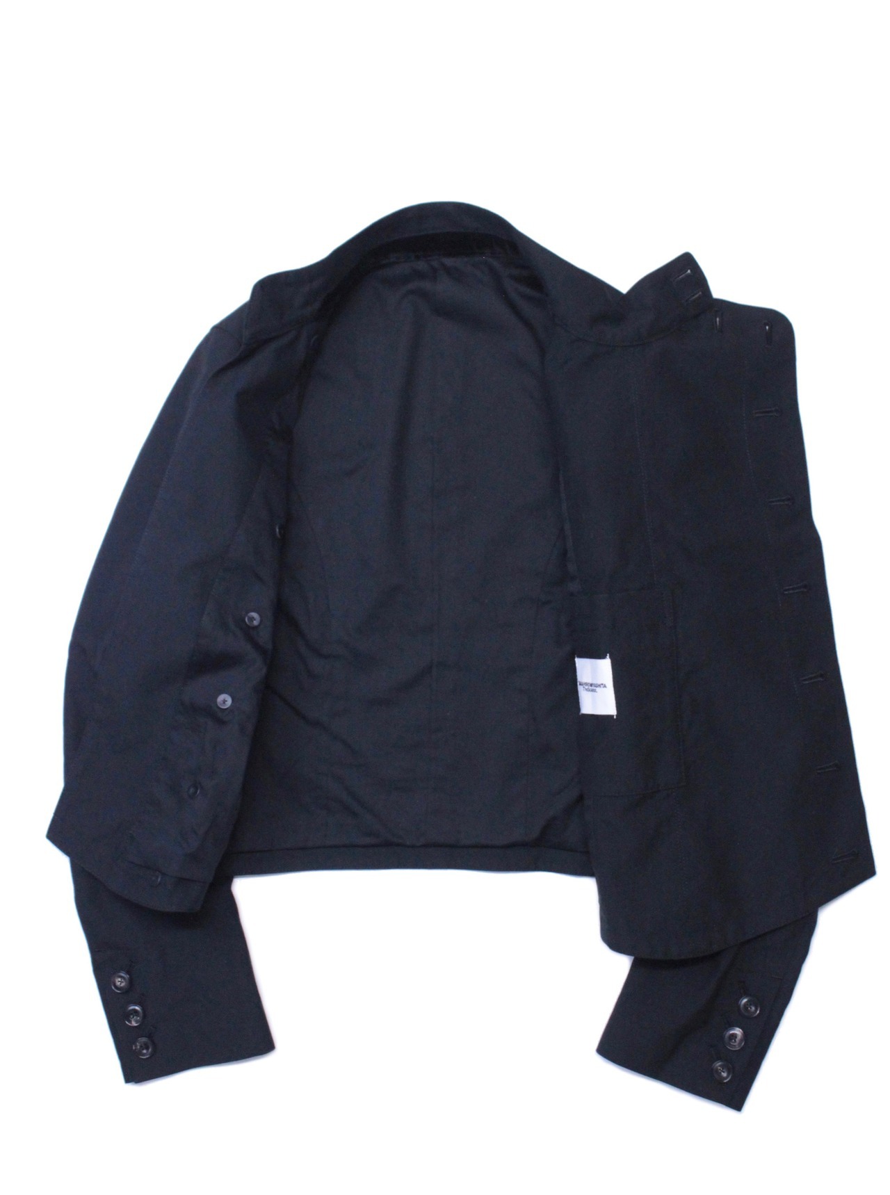circus e-boutique - sj.0007SS17 fencing jacket. black.
