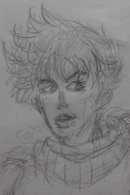 Joseph Joestar in the cold drawn from pure uncut memory I got interested in drawing his face but I tried to give him a body too, I dunno I think it turned out alright! I dunno I guess I’m in a jojo mood today!!!!!