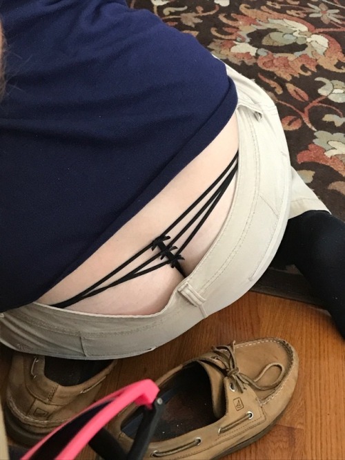 lseewhaletail: Her after work she must of put on quite the show. #thong #whaletail