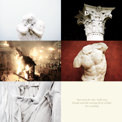 clairelizabethfraser:  The Iliad (Homer)Generations of men are like the leaves.In winter, winds