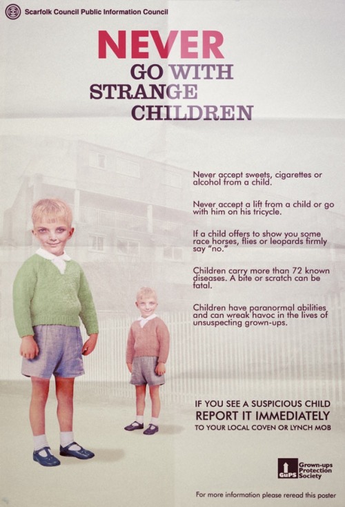 Monday advice: Never go with strange children.