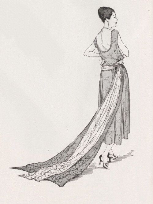 Vogue magazine, France.1er janvier 1921.Dessins de mode.