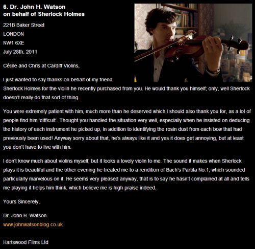 gandlfs:theblueboxonbakerstreet:A testimonial left on the Cardiff Violins website two years ago by J