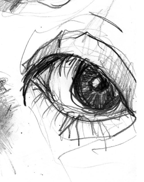 Eye Study No. 3Graphite on Canson mixed-media paper 9″ x 12″Available for purchase here.