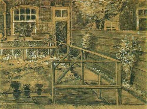 vincentvangogh-art: Sien’s Mother’s House, Closer View (1882) Vincent van Gogh