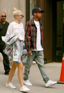 alldasheverything:  Kylie &amp; Tyga out in NYC - September 9, 2016